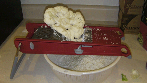 Ricing the Cauliflower Ricing the Cauliflower