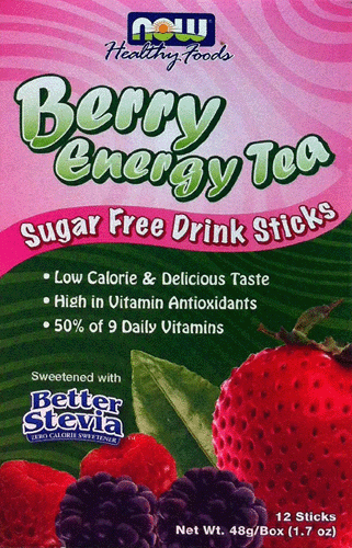 Berry Energy Tea Sugar Free Drink Mix by Now Foods