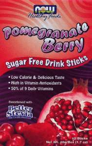 Pomegranate Berry Stevia Sweetened Sugar Free Drink Sticks