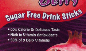 Pomegranate Berry Stevia Sweetened Sugar Free Drink Sticks Pomegranate Berry Stevia Sweetened Sugar Free Drink Sticks