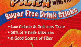 Tropical Punch with Fiber Stevia Sweetened Sugar Free Drink Sticks Tropical Punch with Fiber Stevia Sweetened Sugar Free Drink Sticks