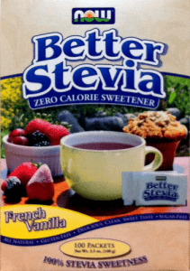 French Vanilla Better Stevia Packets by Now Foods