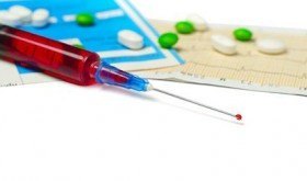 Medical syringe and tablets Medical syringe and tablets