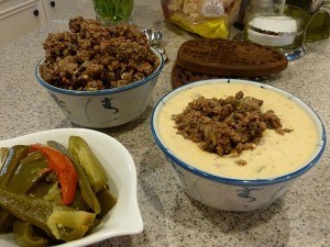 Low carb Chile con Queso with Meat