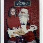 Little Susie with Santa. Little Susie with Santa.