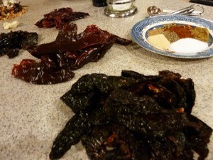 The Mexican Trinity is a mixture of ancho, pasilla and guajillo chiles. ancho pasilla and guajillo chiles make up the Mexican trinity