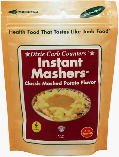 Classic Dixie Carb Counters Instant Mashers Low Carb Potato Substitute