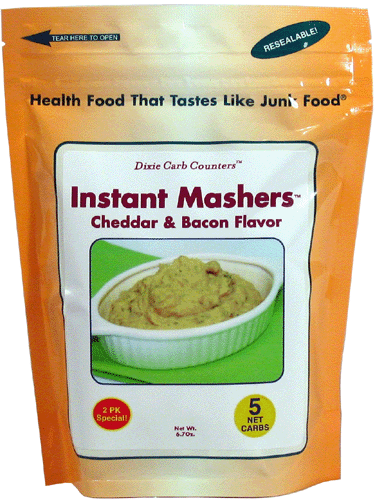 Dixie Carb Counters Bacon & Cheddar Instant Mashers - Low Carb Potatoes Substitute