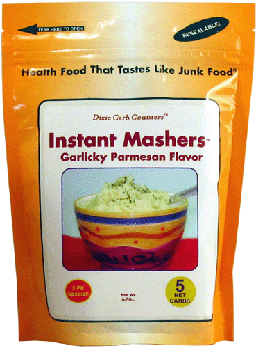 Garlic Parmesan Dixie Carb Counters Instant Mashers Low Carb Potato Substitute