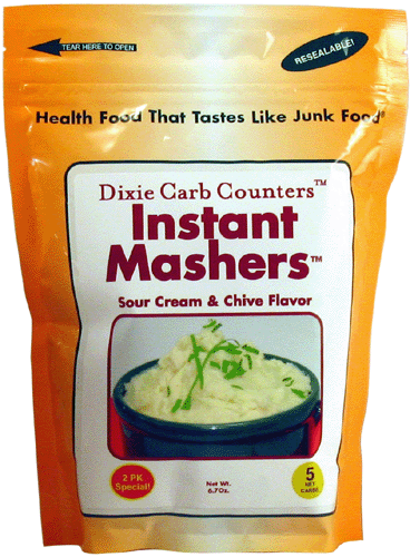 Sour Cream & Onion Dixie Carb Counters Instant Mashers Low Carb Potato Substitute