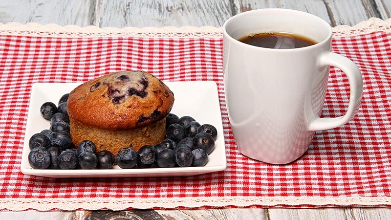 Low-Carb Lemon Blueberry Surprise Muffins