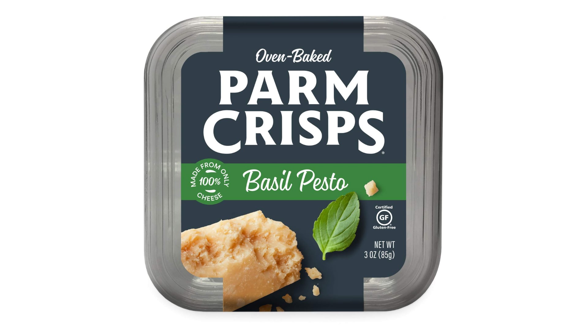 Oven-Baked ParmCrisps Basil Pesto 3oz