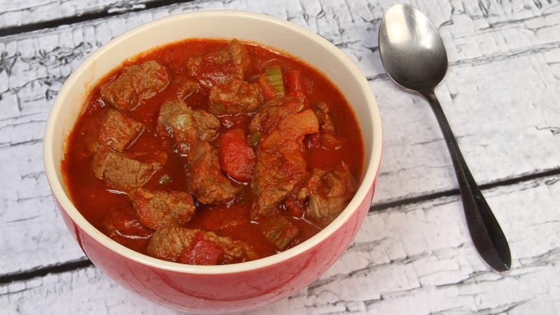 Low Carb Gluten-Free Chunky Beef Chili Recipe