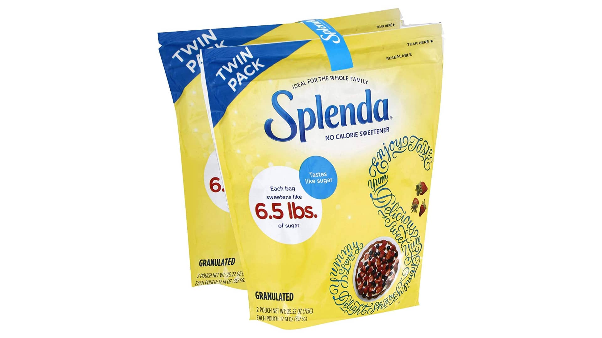 Splenda Granular No Calorie Sweetener 12.6 oz bag – (3.25 lb. of sugar equivalent)