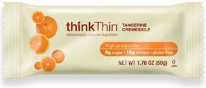 Tangerine Cremesicle Think Thin Low Carb Gluten Free Protein Bars