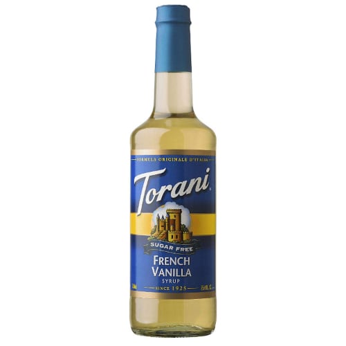 Torani Sugar-Free French Vanilla (Not Gluten Free) Syrup 750ml Bottle