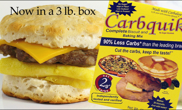 CarbQuik Baking Mix in a 3 lb. Box