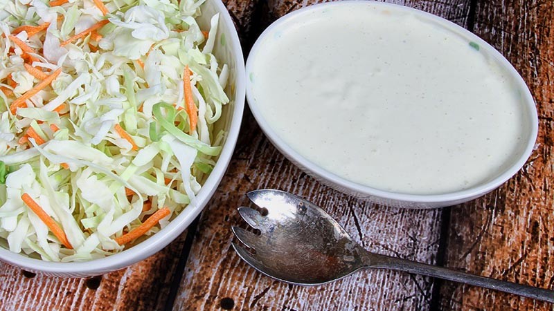 Dana Carpender’s Low-Carb Coleslaw Dressing