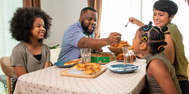 Eating Family Dinner