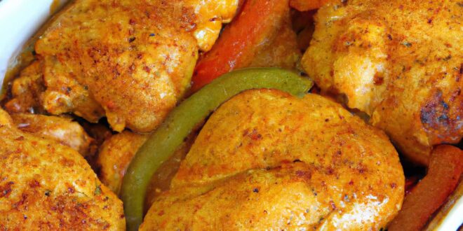 Oven Roasted Italian Chicken Breast & Peppers Recipe