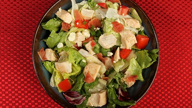 Low-Carb Lemon Garlic Chicken Main Dish Salad Recipe