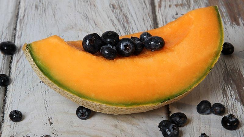 Cantaloupe Wedges With Blueberries Recipe