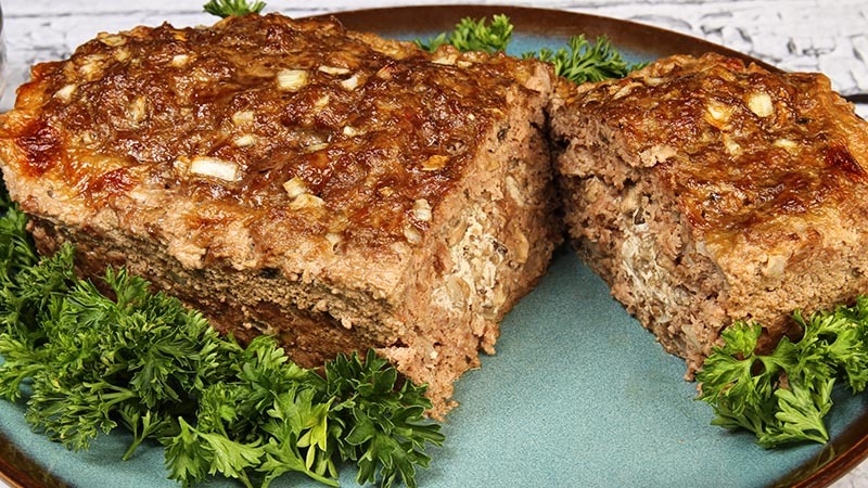 Low-Carb Stroganoff Meatloaf Recipe