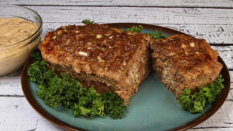 Low-Carb Stroganoff Meatloaf Recipe