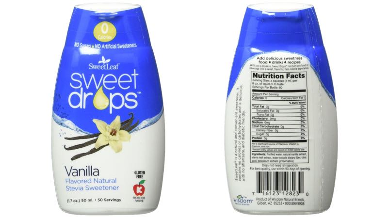 SweetLeaf Vanilla Sweet Drops Liquid Stevia Sweetener