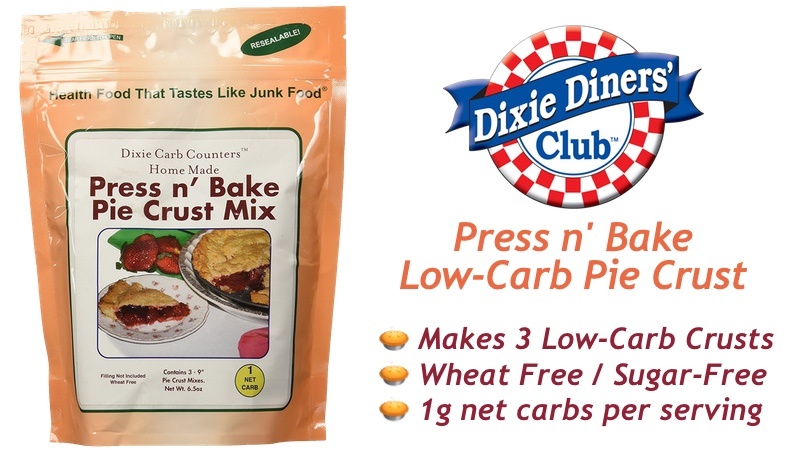 Dixie Carb Counters Press N Bake Low-Carb Pie Crust Mix