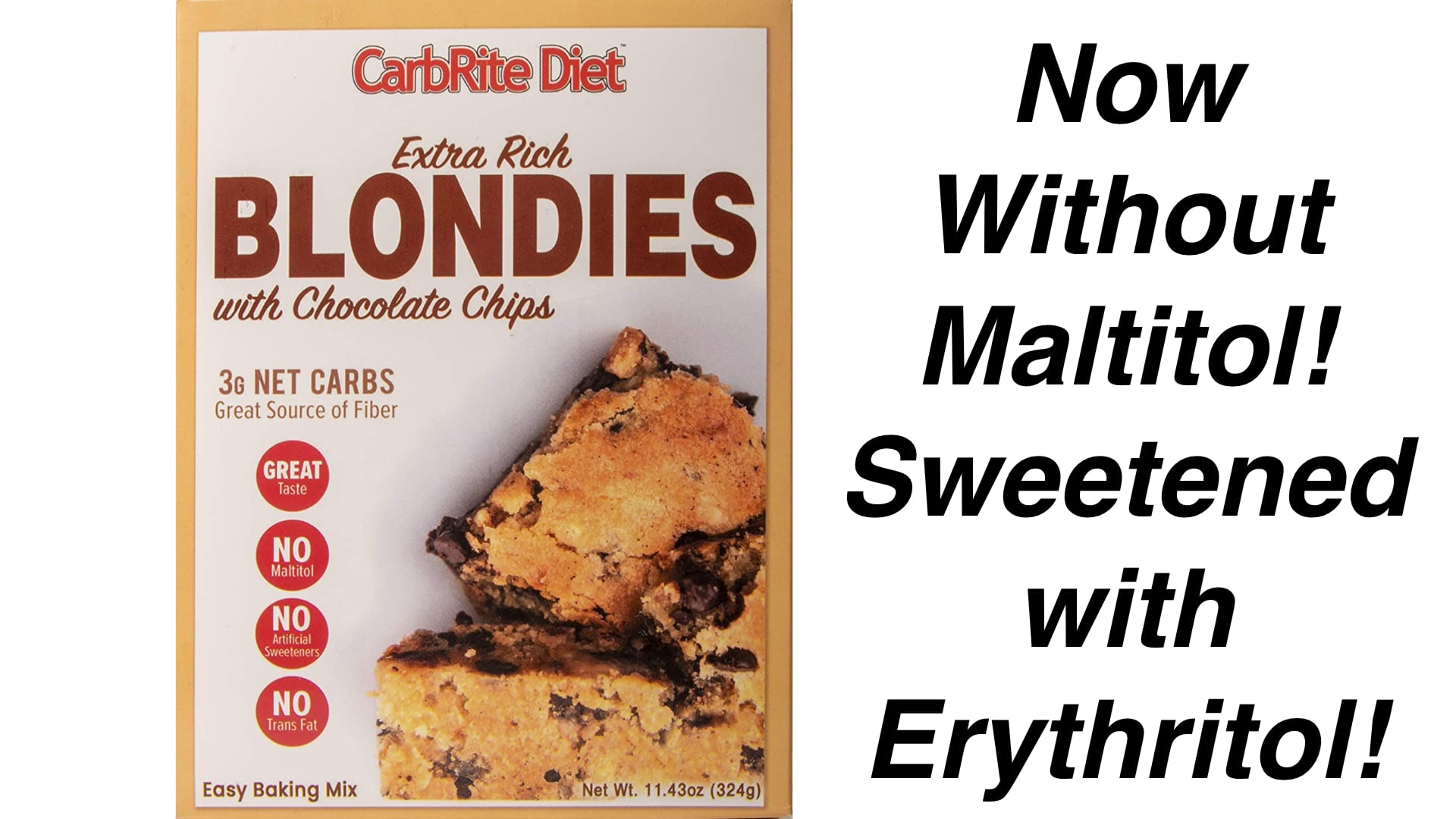 Doctor's CarbRite Diet Maltitol-Free Extra Rich Blondies