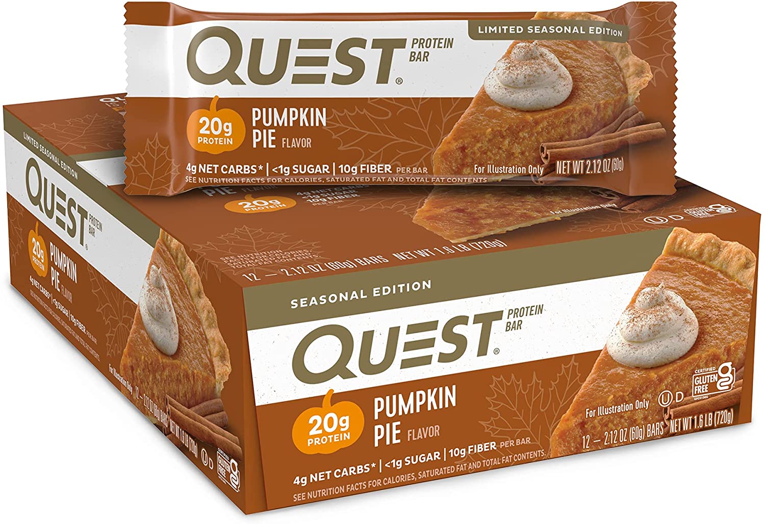 Quest Nutrition Pumpkin Pie Bars