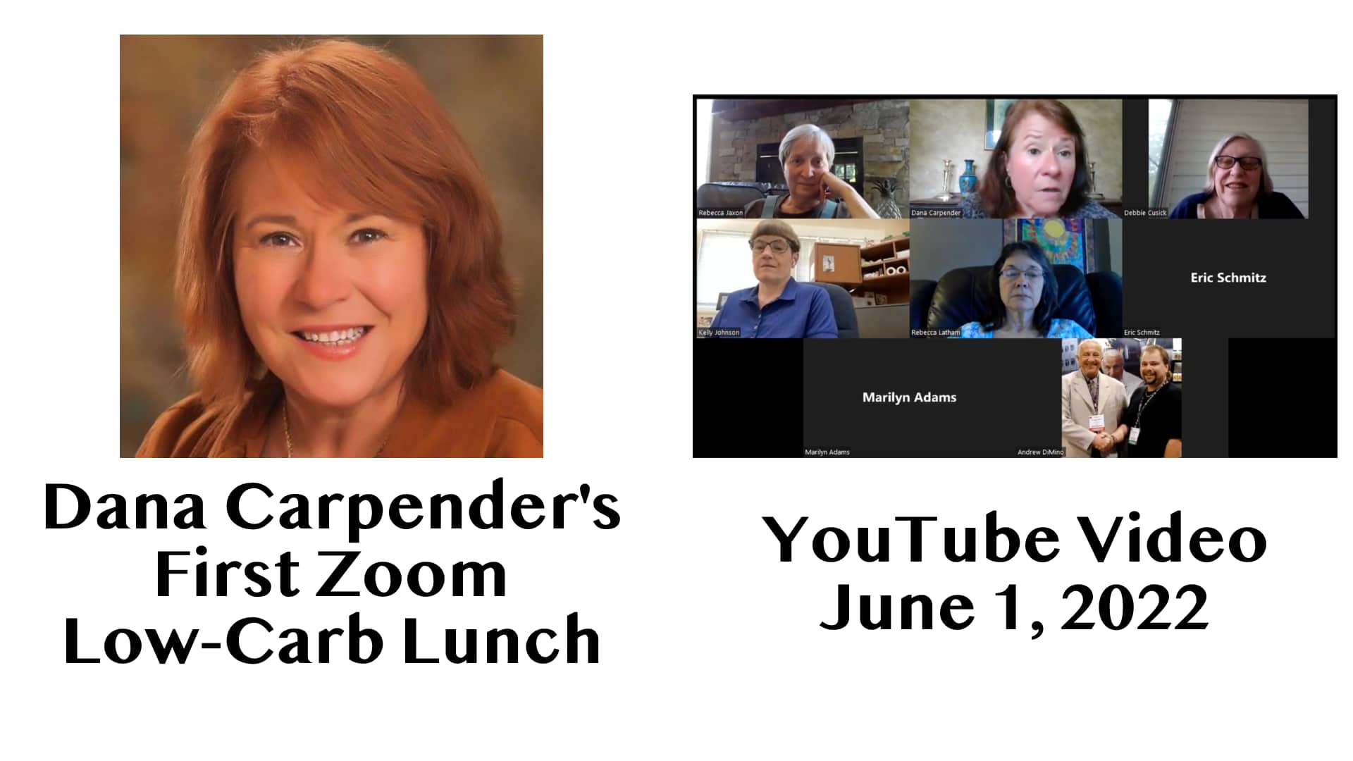 Dana Carpender’s First Zoom Low-Carb Lunch Video