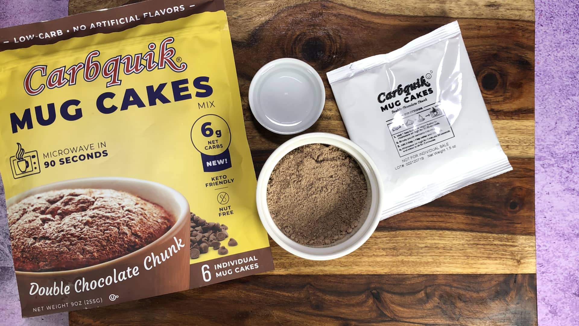 CarbQuik Double Chocolate Mug Cake