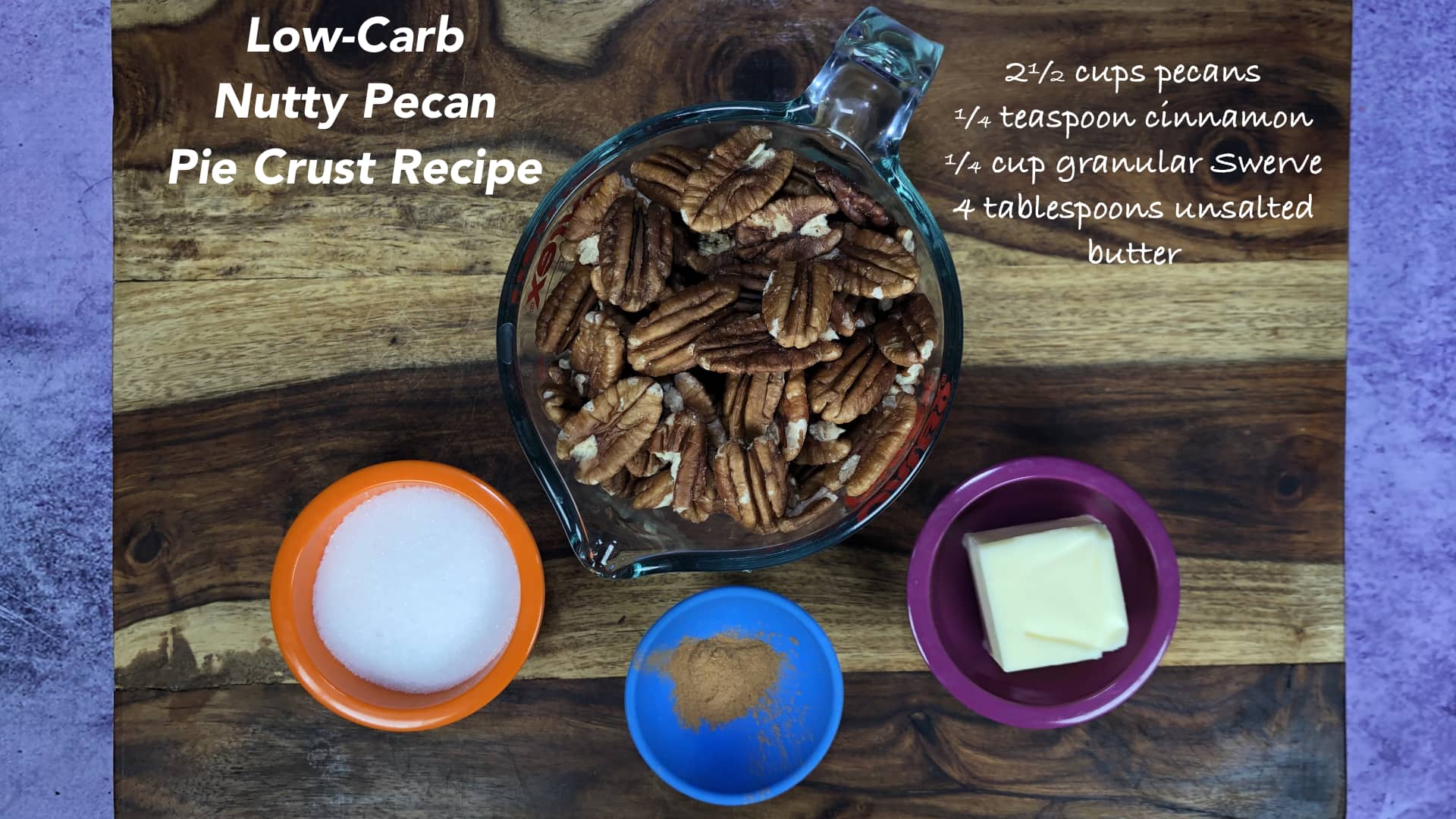 Nutty Pecan Pie Crust Ingredients