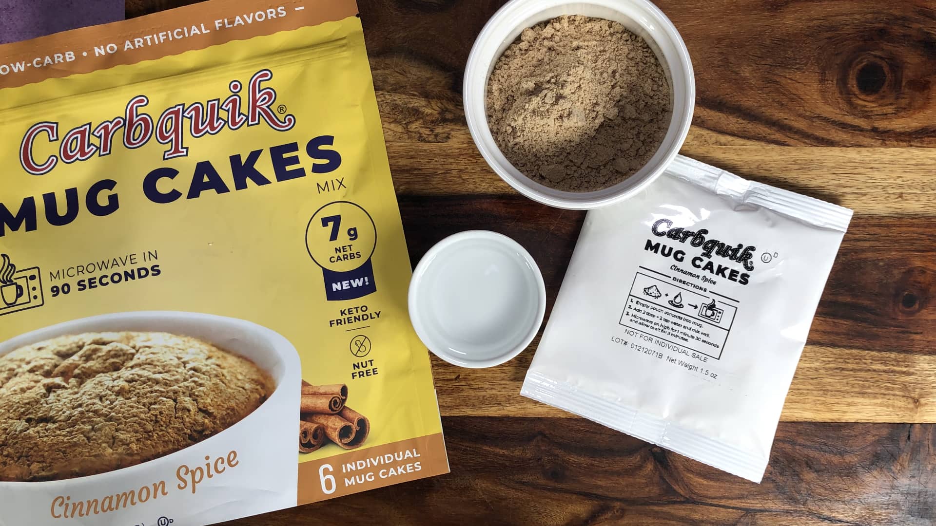 CarbQuik Cinnamon Spice Mug Cake Mix